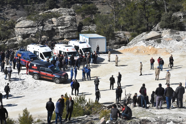 Milas'ta maden ocağında göçük